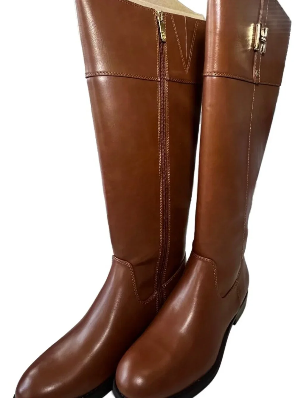 New Tommy Hilfiger Women's Shyenne Boots - Cognac - Size 8